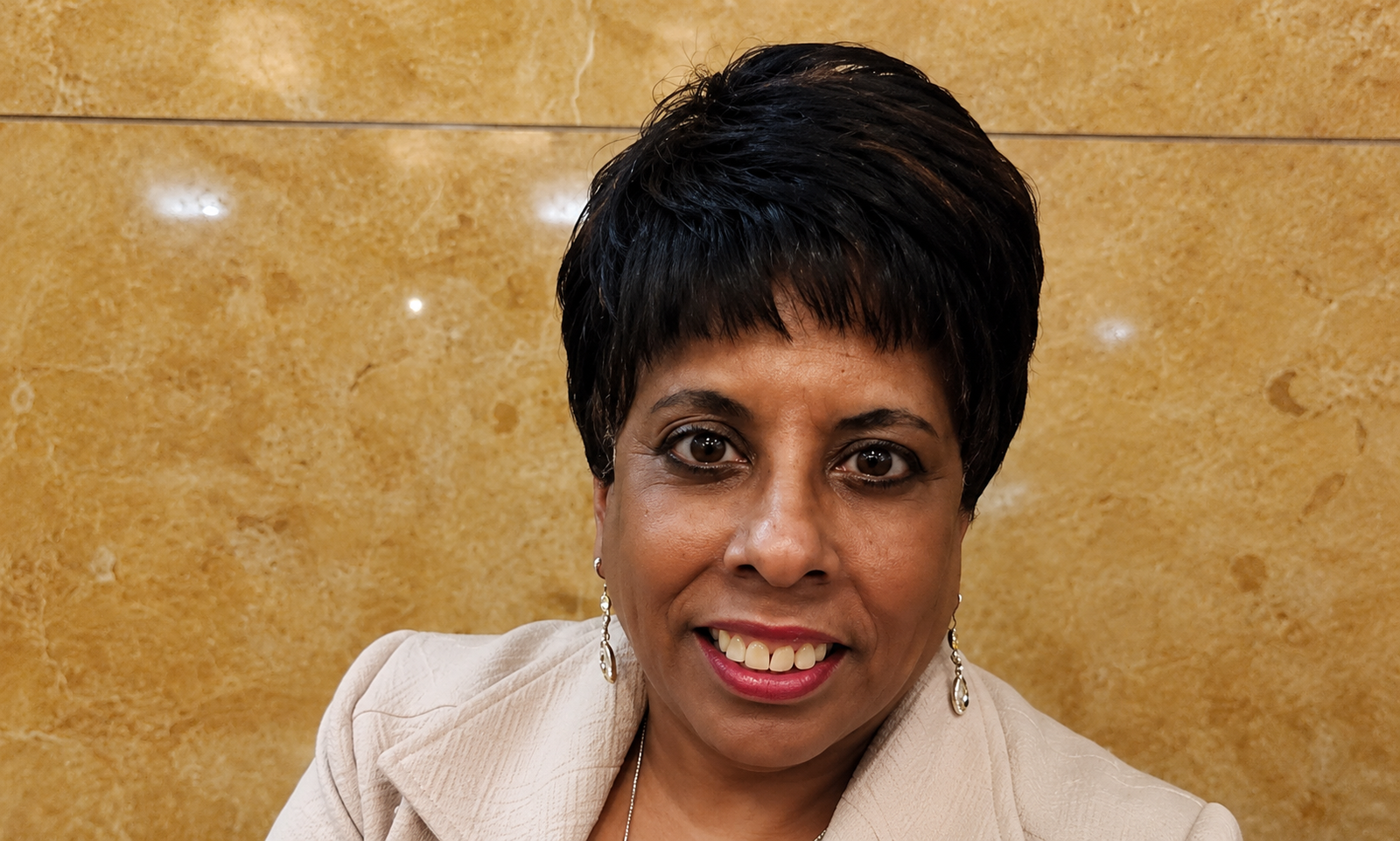 Kathy Ambush Net Worth: businesswoman pictured in navy blazer